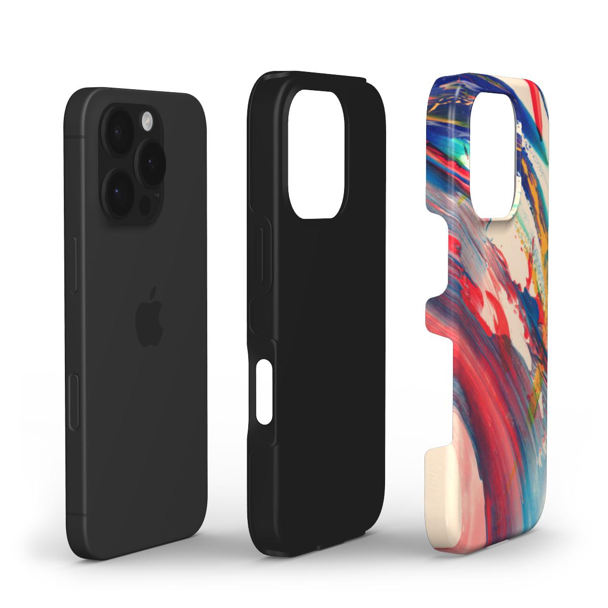 DualShell for iPhone 14/15/16 - Abstract Type-A