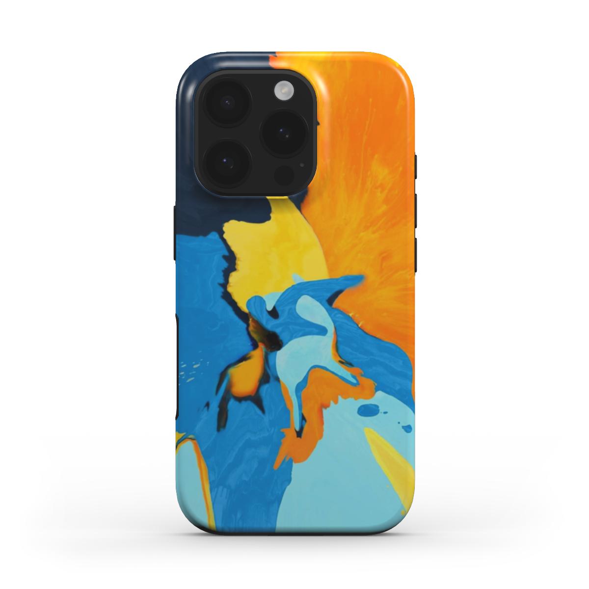 DualShell for iPhone 14/15/16 - Abstract Type-D